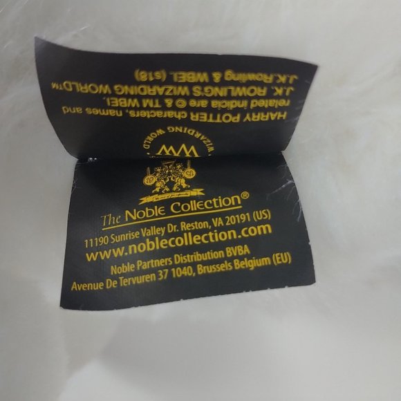 Harry Potter Hedwig the Owl Plush by The Noble Collection 17" White/Black - Picture 10 of 10